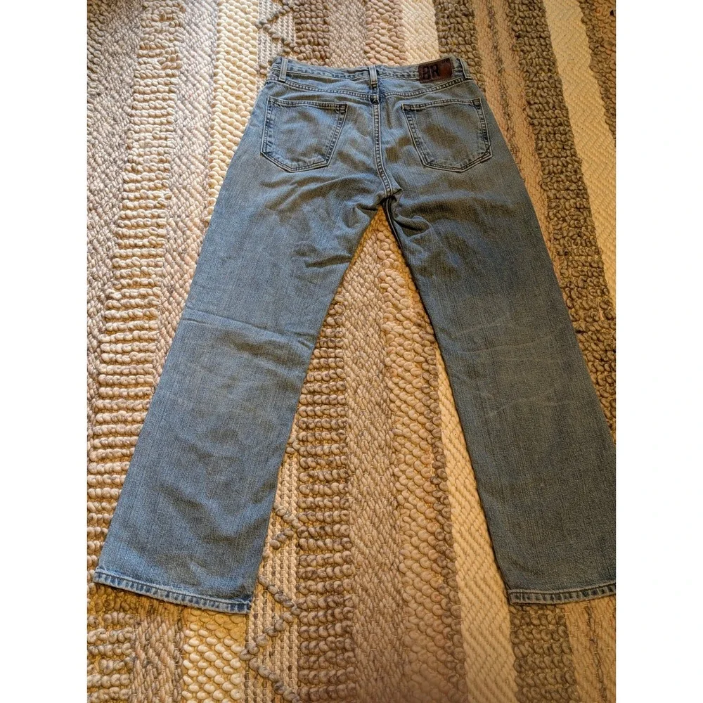 Banana Republic 078 Mens Straight Leg Jeans Blue Denim Medium Wash 30x30